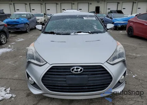 2013 Hyundai Veloster Turbo z USA, uszkodzony, nr VIN KMHTC6AE7DU140509